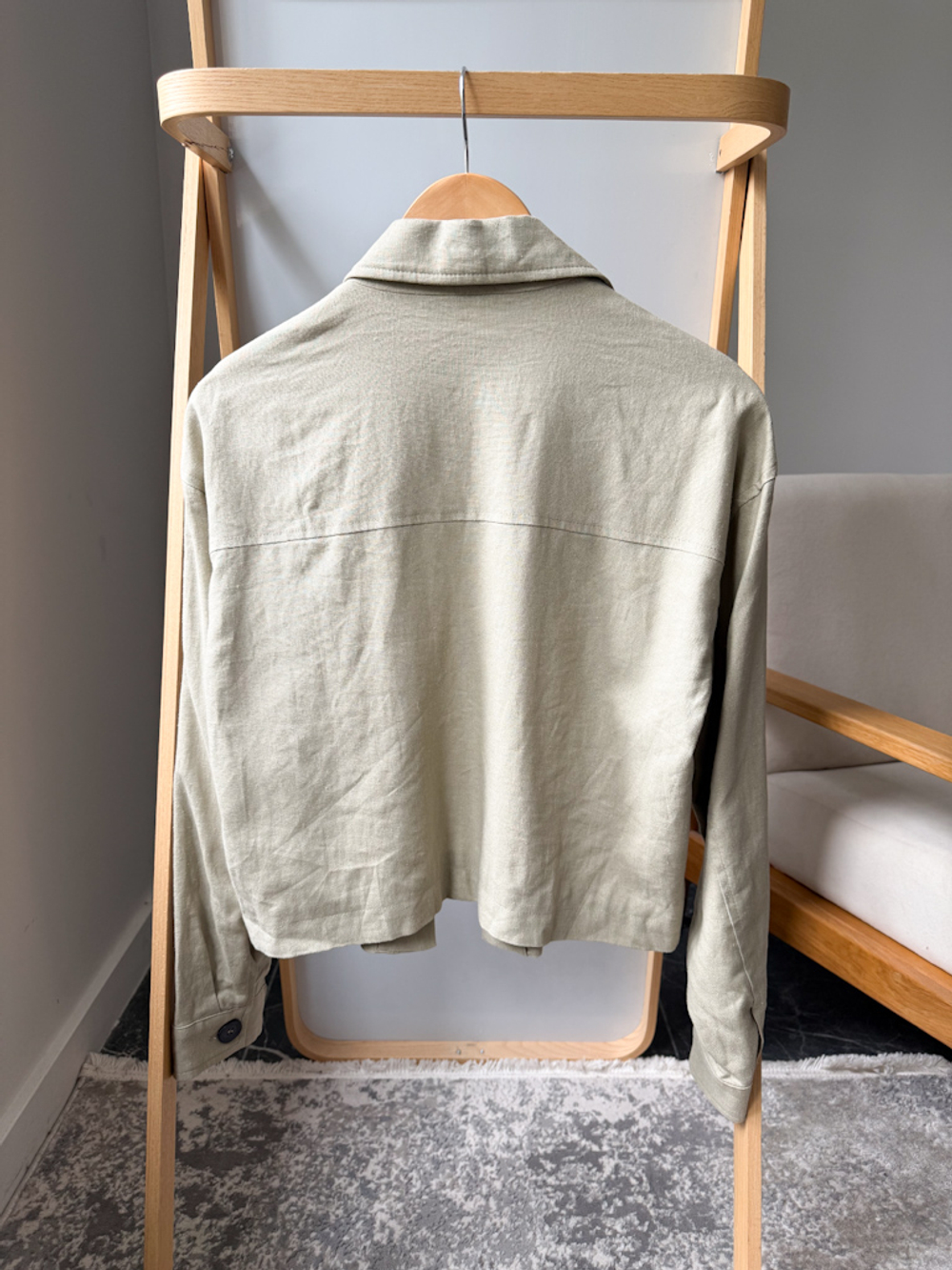 Новый жакет из льна с вискозой Zara, S