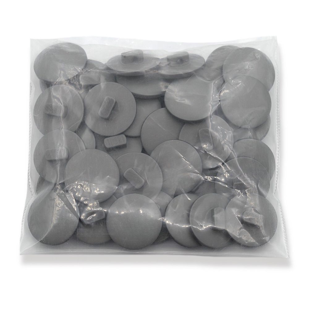 Пуговицы на ножке 28L=18 мм, (Gray (серый)), 48 шт