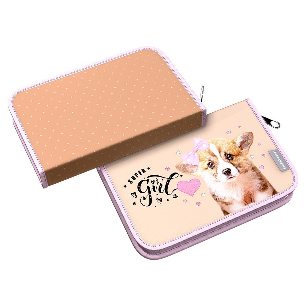 Пенал-книжка без наполнения 135x205x30мм "Corgi Puppy" (ErichKrause)
