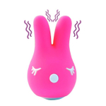 Женский вибростимулятор Bunny с ушками для клитора ( 6 режимов ) (Цвет: розовый)