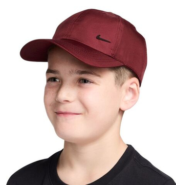 Теннисная кепка Nike Kids Dri-Fit Club Unstructured Metal Swoosh - dark team red/black