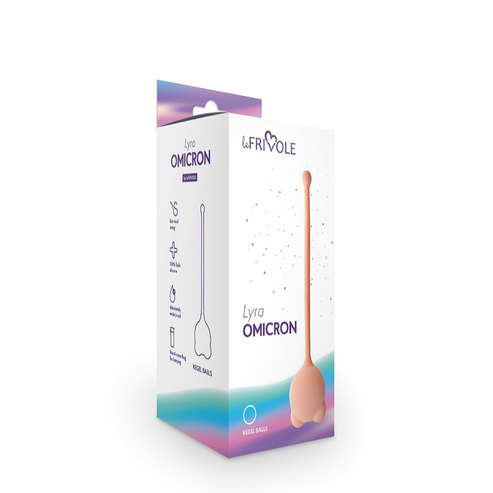 Вагинальный шарик Omicron бежевый 12,5 см