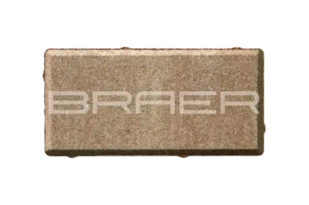 Тротуарная плитка Braer Прямоугольник, Color Mix Миндаль, 60 мм