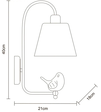 Бра Arte Lamp PASSERO A4289AP-1WH, 1хE27