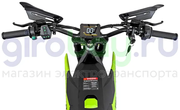 Электромотоцикл Эндуро WHITE SIBERIA BELLLUGA 02 6000W (72V/27Ah) - Зелёный фото №4