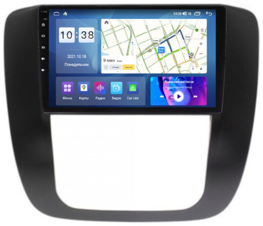 Магнитола для Chevrolet Tahoe 2006-2014 - Parafar PF041-9UHD на Android 13, Быстрая, QLED, CarPlay, 4G SIM-слот