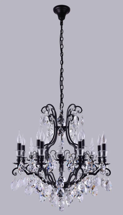 Люстра Crystal Lux MAGNIFICO SP13 BLACK/TRANSPARENT 2310/313
