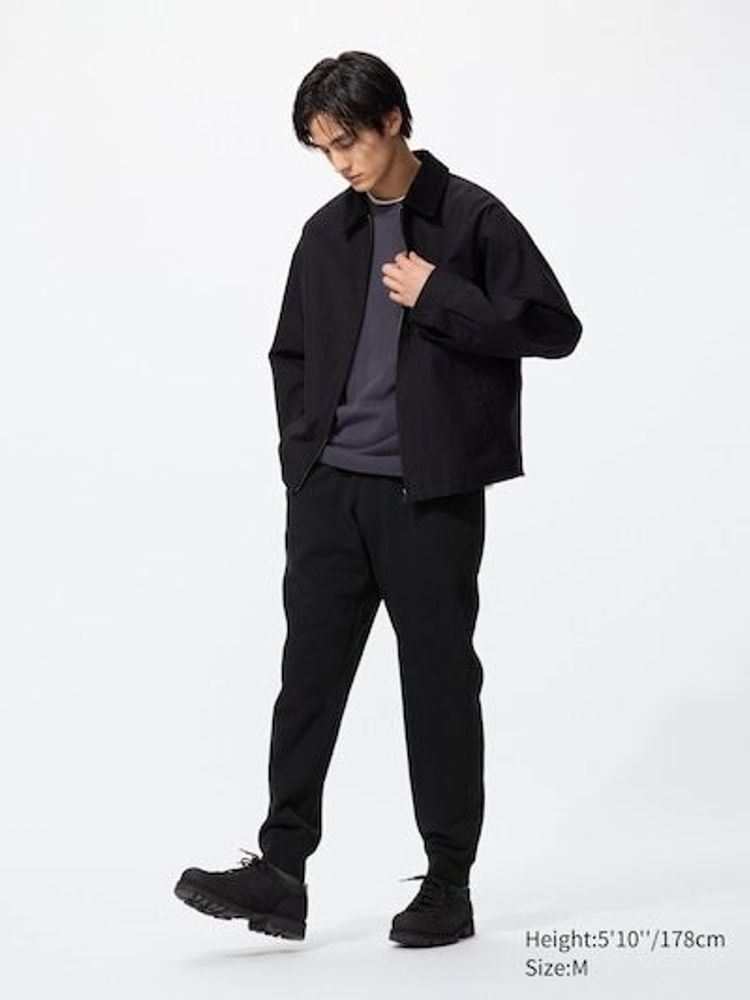 UNIQLO БРЮКИ-ДЖОГГЕРЫ, ЧЕРНЫЙ