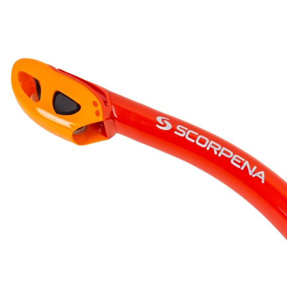 Трубка Scorpena K4 c двумя клапанами красная
