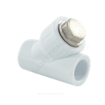 Фильтр PP-R сетчатый белый Дн 20х45гр внутренняя пайка VALFEX 10141020