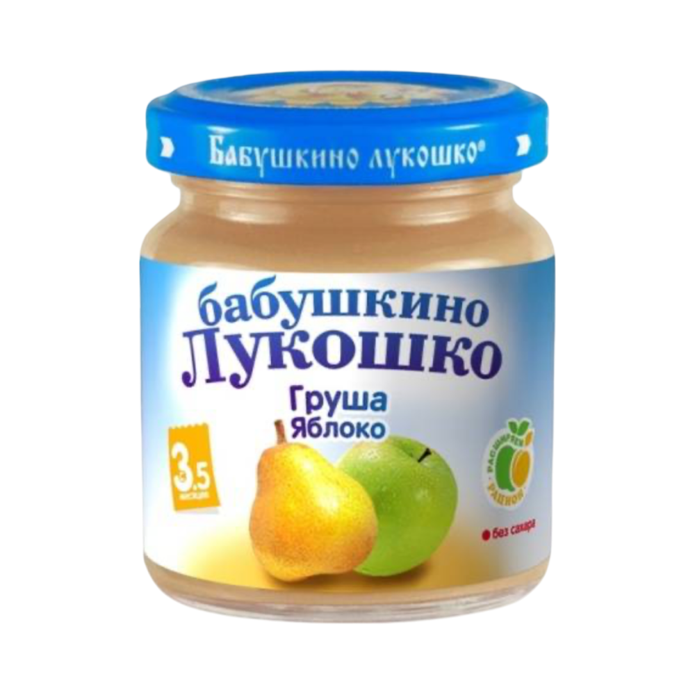 Детское пюре Бабушкино лукошко Груша с 3,5мес, 100г,шт