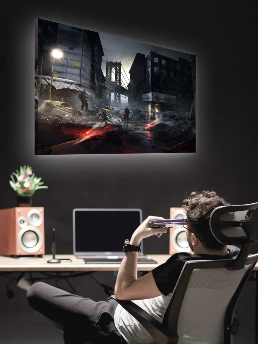 Картина Division 2 Darkness на стену 70х50 1 шт