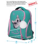 Ранец Berlingo Nova Curious cat 37х28х18см, 2 отдел., с анатомической спинкой