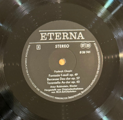 Виниловая пластинка Chopin Artur Rubinstein– Berceuse · Barcarolle · Bolero LP