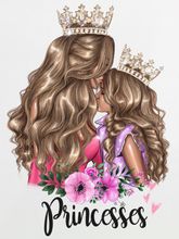 Футболка детская с принтом "Princesses" блондинки (Family look)