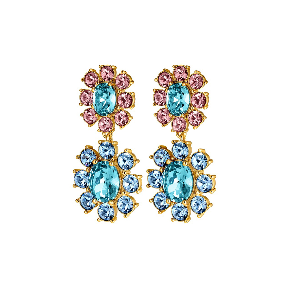 Серьги Dyrberg Kern LINA SG LIGHT BLUE/ROSE 440062