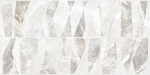 Настенная плитка Alma Ceramica TWU2550PRS17 Persey 24.9x50 белая / серая матовая / рельефная под камень / мозаику