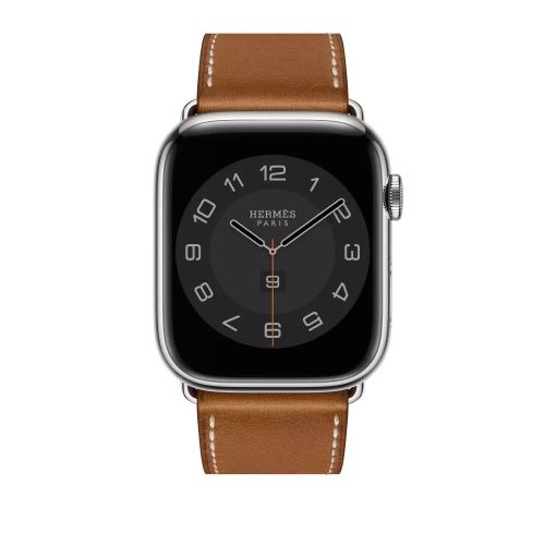 Apple Watch Series 8 Hermes 45mm, коричневый ремешок с раскладывающейся застежкой