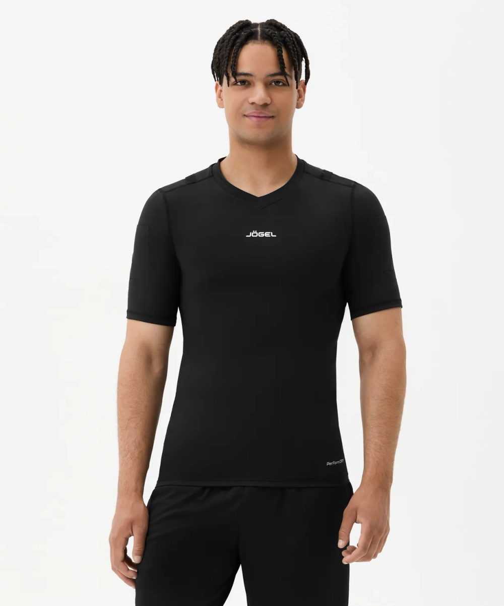 Футболка компрессионная судейская PerFormDRY Referee Baselayer Tee SS, черный