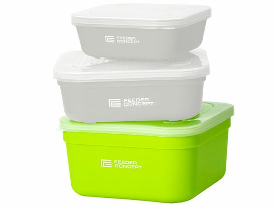 Коробка рыболовная для наживки с крышкой FC FEEDER BAIT BOX р.L