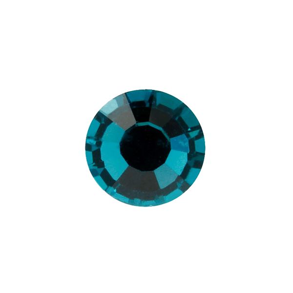 Стразы клеевые стекло 4.7 мм, 144 шт, SS20 св.изумрудный (blue zircon 60230), Preciosa 438-11-612 i
