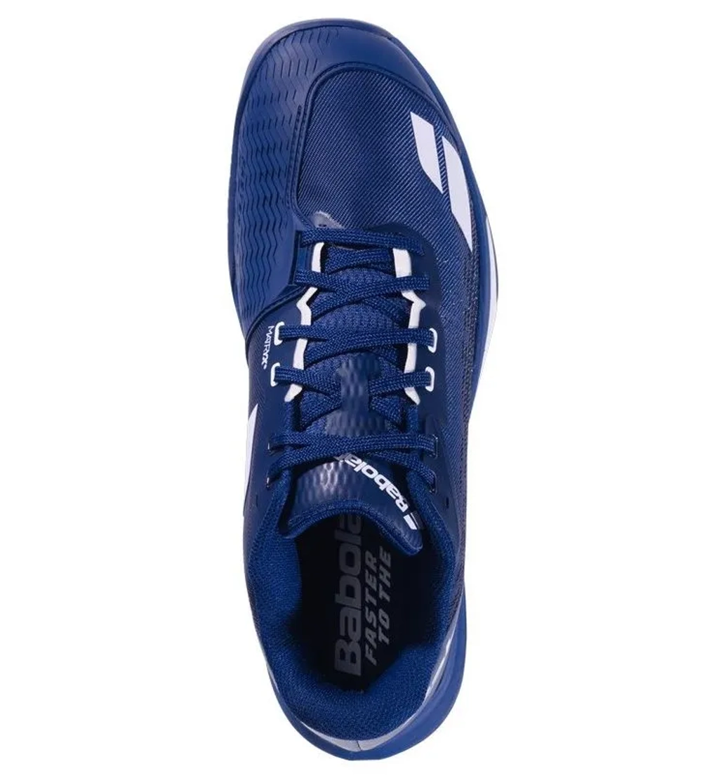 Теннисные кроссовки Babolat Jet Mach 4 Clay - dark blue/white