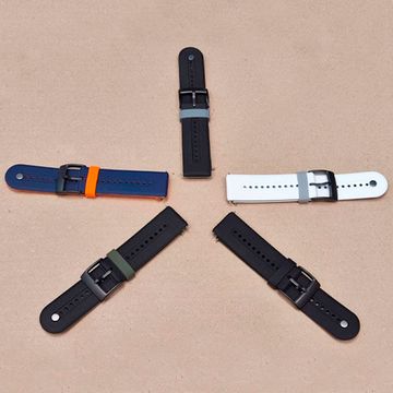 Ремешок 24 мм Elegant для Suunto 9 Baro, Suunto 7, Suunto Spartan Sport силиконовый (Черный)