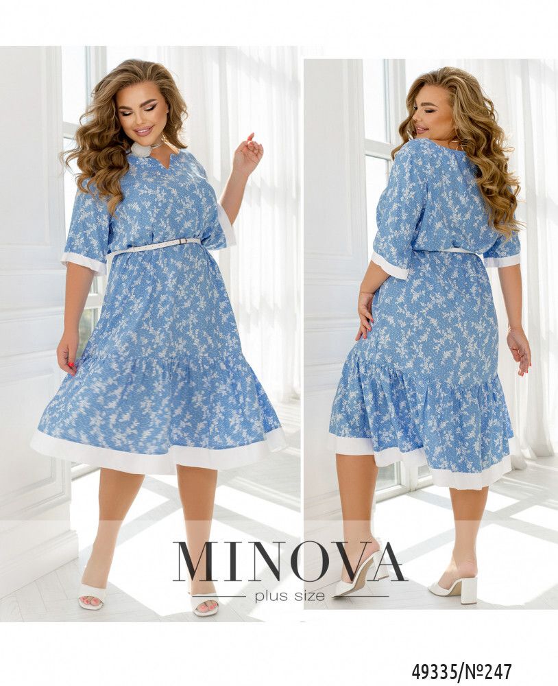 Платье 247-голубой Minova Платье 247-голубой Minova