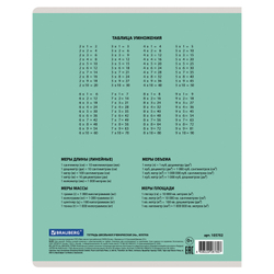 Тетрадь 24 л. BRAUBERG КЛАССИКА NEW клетка, обложка картон, АССОРТИ (5 видов), 105702
