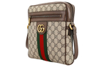 GUCCI Ophidia Small Messenger Bag Beige/Ebony Maple