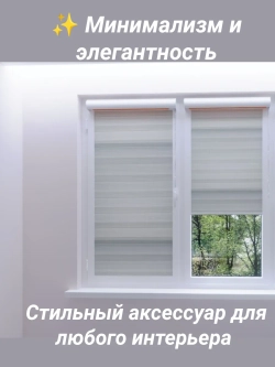Рулонные шторы День-Ночь 60×140 см