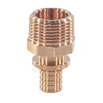 Муфта для PE-X труб аксиальная бронза Дн 16х1/2" НР RAUTITAN RX+ Rehau 14563111001