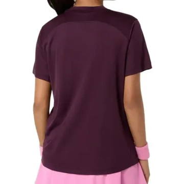 Женская теннисная футболка Asics Court Short Sleeve - dark aubergine