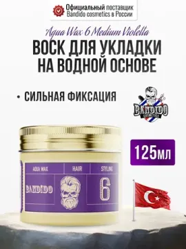 Воск для укадки волос BANDIDO на водной основе, средняя фиксация, древесно-пряный аромат, 125 мл
