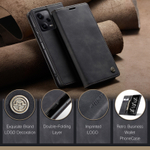 Чехол-книжка CaseMe Matte Xiaomi Redmi Note 12 Pro 5G