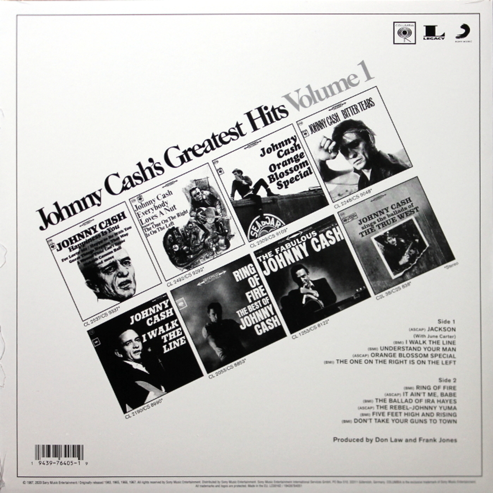 Johnny Cash / Greatest Hits, Volume 1 (LP)