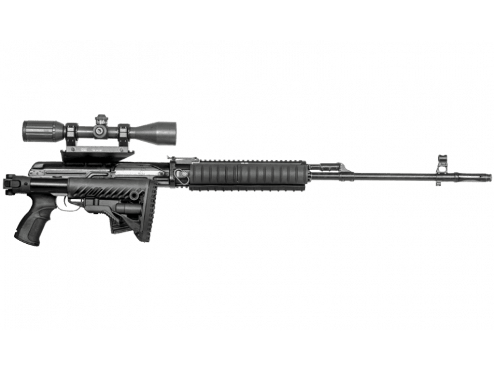 Телескопический складной приклад с амортизатором на Тигр/СВД/TG3 GL-CORE, FAB Defense