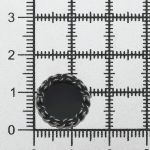 Пуговицы металл на ножке 24L=15 мм, S.Black (серебро-черный), 10 шт, MP05