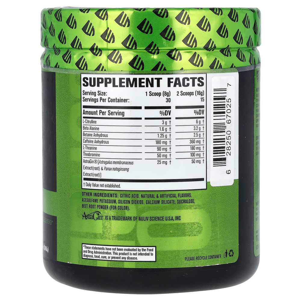 Jacked Factory, Nitro Surge ™, перед тренировкой, арбуз, 240 г (8,46 унции)