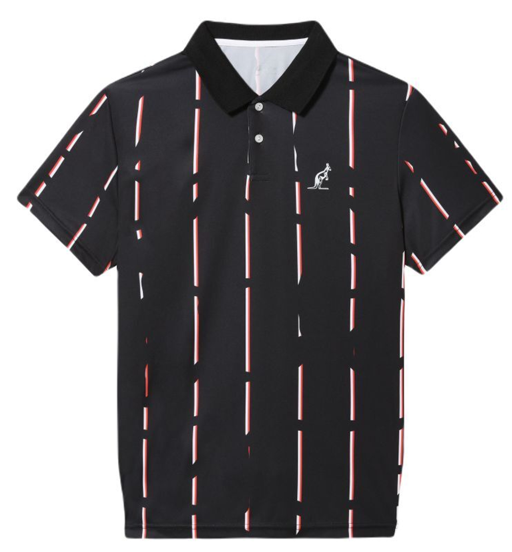 Мужское теннисное поло Australian Ace Polo Shirt With Stripes - nero