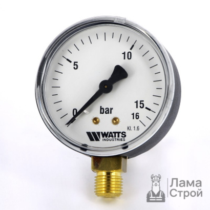 Манометр Watts 50/10-1/4 0-16 bar радиальный