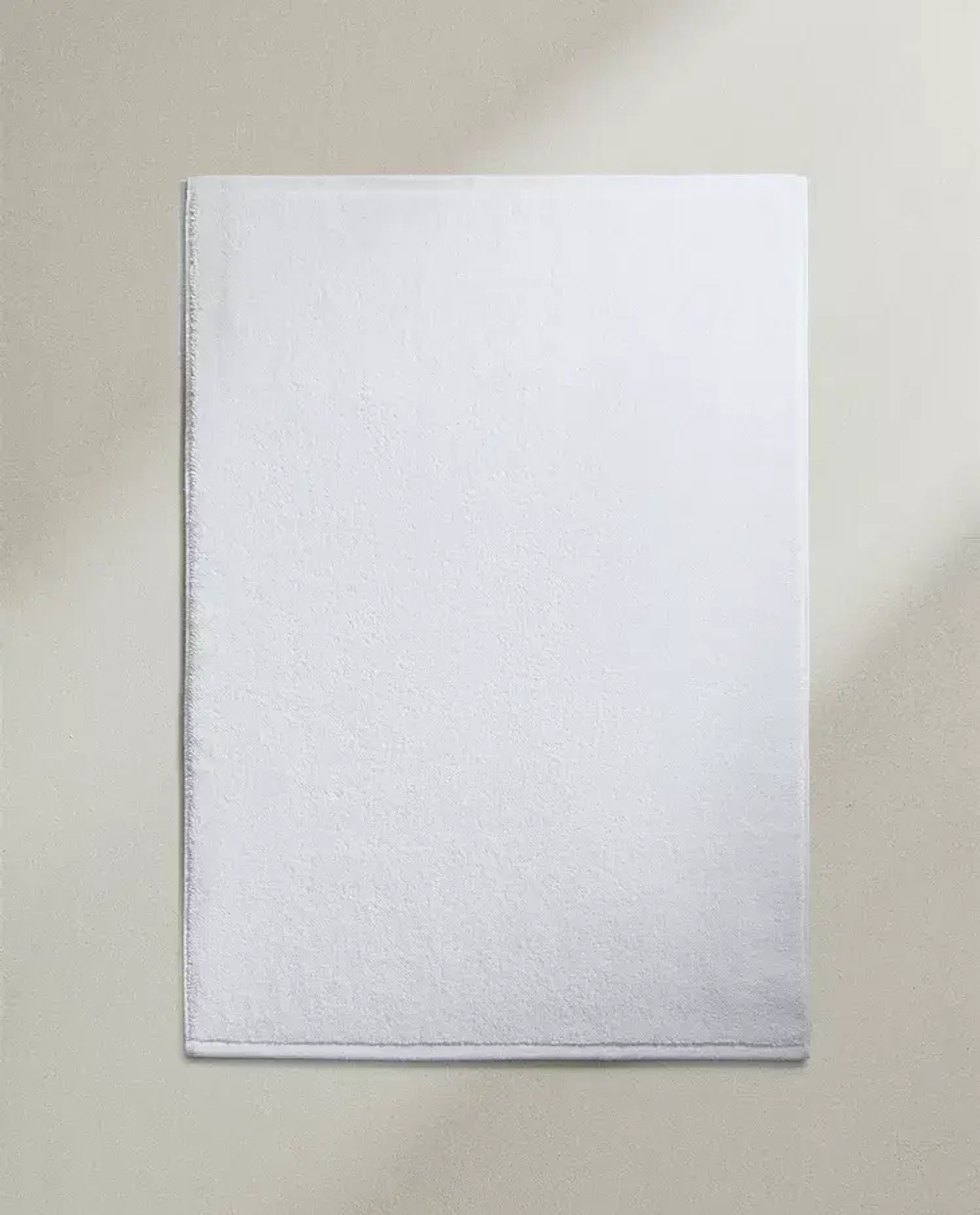 ZARA HOME КОВРИК ДЛЯ ВАННОЙ, ИЗ ХЛОПКА С РЕЛЬЕФНЫМ УЗОРОМ, БЕЛЫЙ
