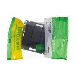 Выключатель трехклавишный Systeme Electric Glossa Антрацит GSL000731