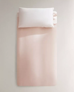 ZARA HOME ДЕТСКИЙ ДВУСТОРОННИЙ ПОДОДЕЯЛЬНИК, РОЗОВЫЙ