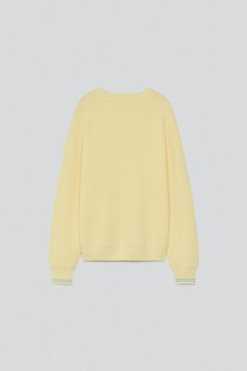 ZARA X BAISI GUADAGNINO КАШЕМИРОВЫЙ СВИТЕР, ЖЕЛТЫЙ