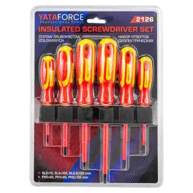 Отвертки диэлектрические, набор 6пр. YATAFORCE YF-2126