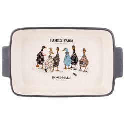 БЛЮДО ДЛЯ ЗАПЕКАНИЯ "FAMILY FARM" ПРЯМОУГ.2,8 Л 33,5*19,5*7,5 СМ