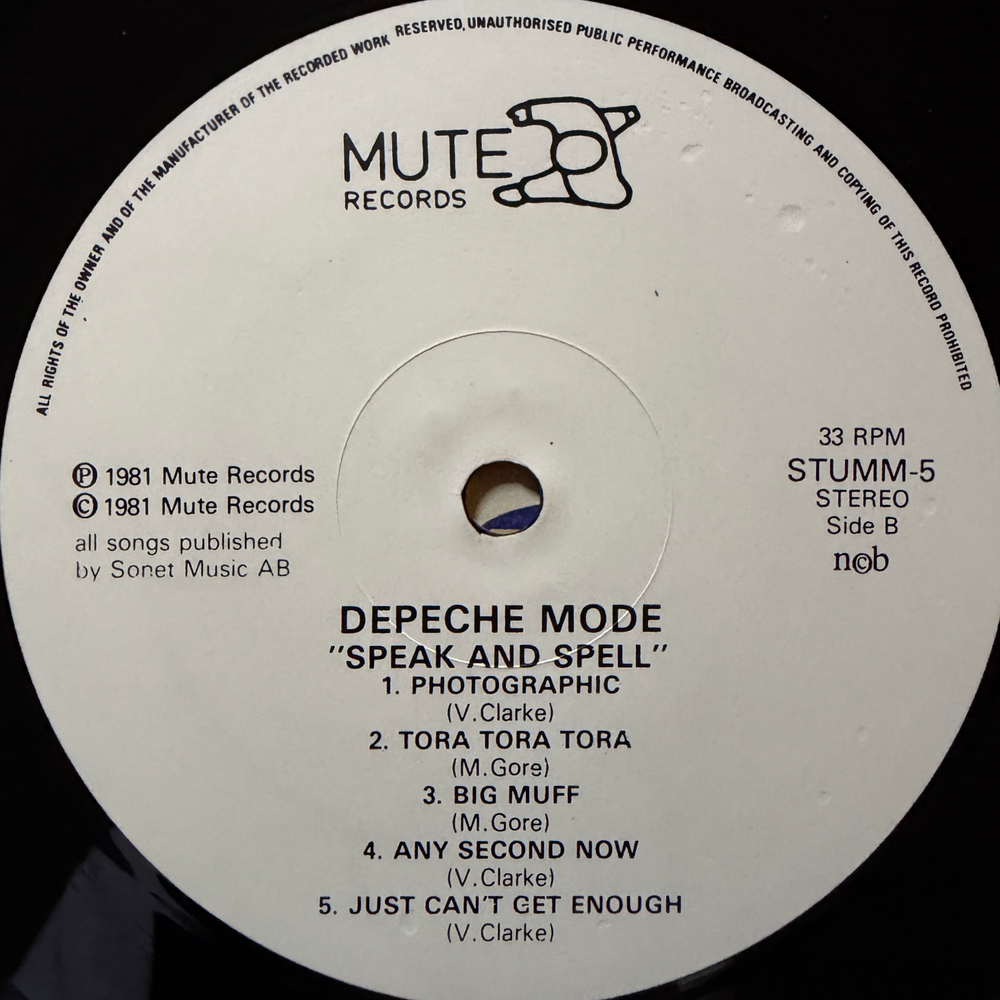 Depeche Mode - Speak & Spell (Скандинавия 1981г.)