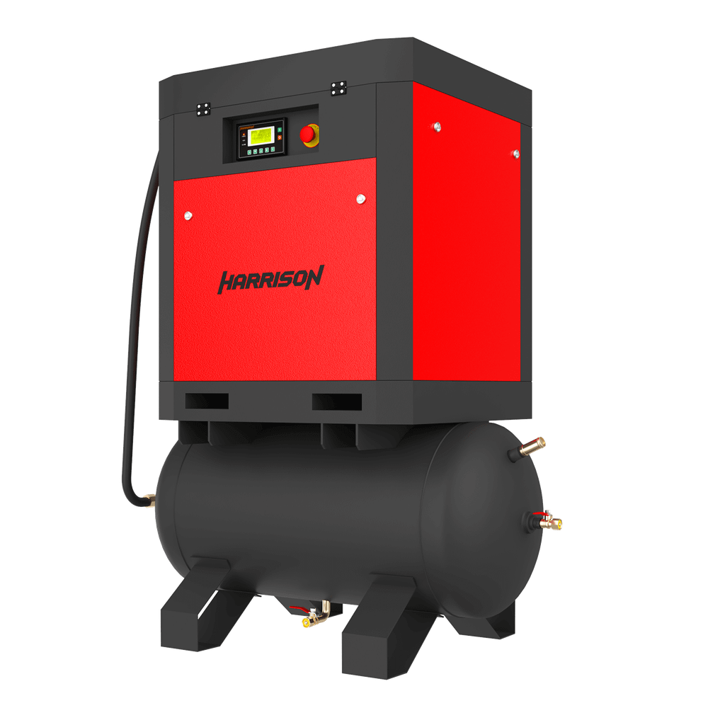 HRS-94900T3 Винтовой компрессор с ресивером Harrison: 900 л/мин, 10 бар, 7.5 кВт, 300 л