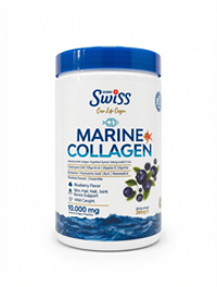 Swiss bork, Marine Collagen 10.000 mg Blueberry Flaver 360 g | Dengiz kollageni 10.000, 360 g, C vitamini va chernika bilan